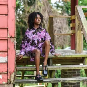 Ankara Print Girls Long Sleeve Shirt