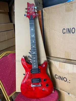 Kaysen Electric Guitar - Transparent Red Quilted Top