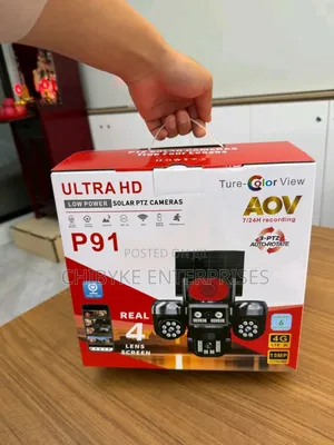Ultra Hd 4 Real Lens Solar PTZ Camera, V380 App
