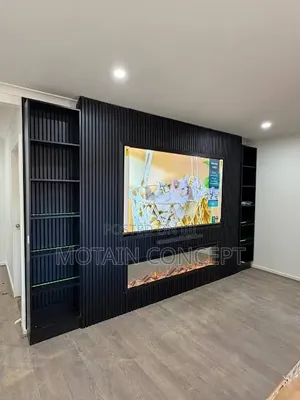 Organic Curved Tv Wall