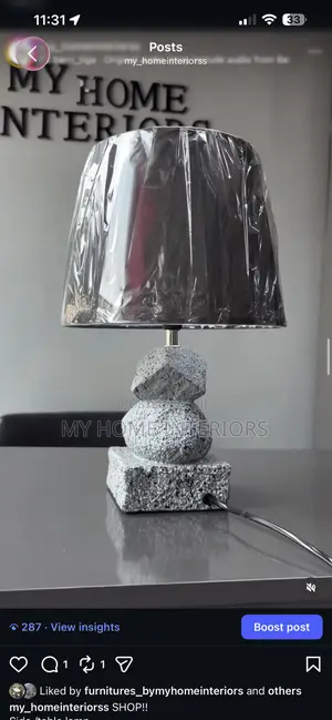 Stone Design Table Lamp