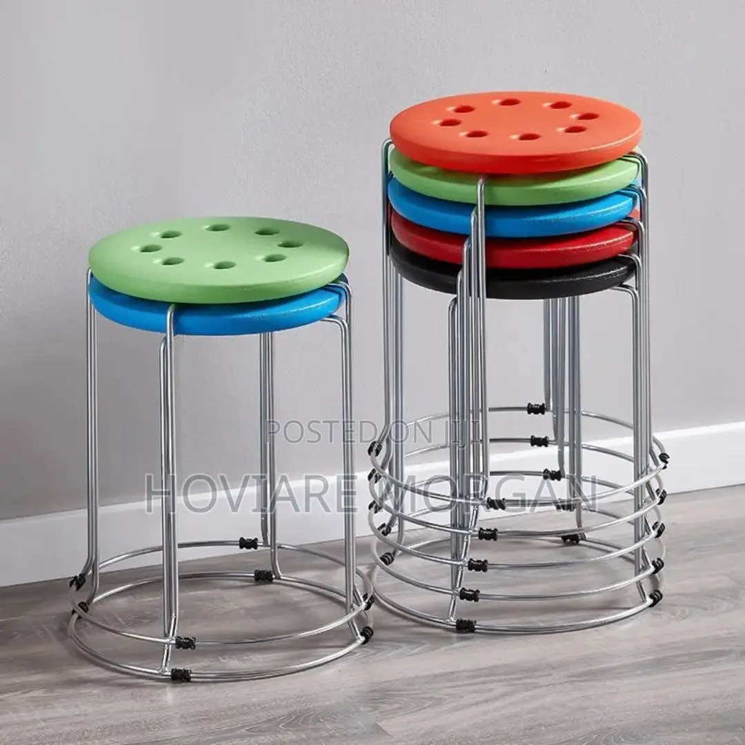 Stackable Stool With Plastic Top
