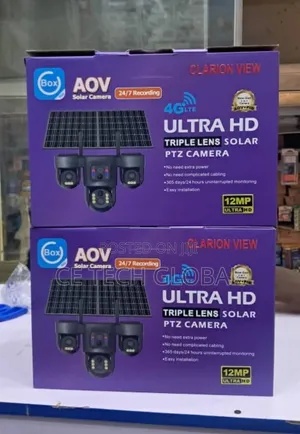 Solar Camera - Triple Lens Ubox Solar PTZ Camera
