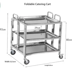 3 Layer Food Trolley (Foldable)