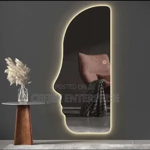 Face Design Led Mirrpw With 3 Light