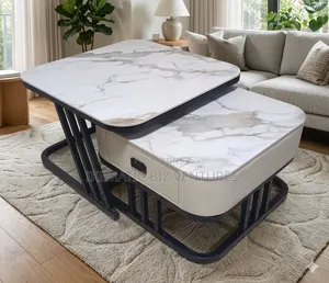 Luxury 2 in I Marble Center Table
