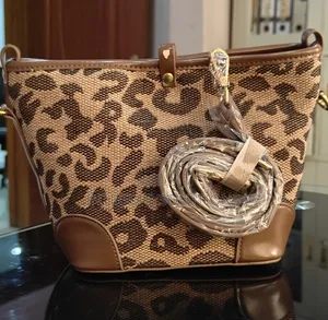 Leopard Print Bucket Bag