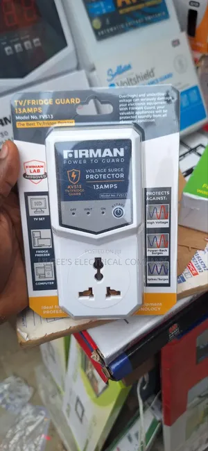 Premium Firman Automatic Voltage Surge Protector for TV's Fridge, Etc.