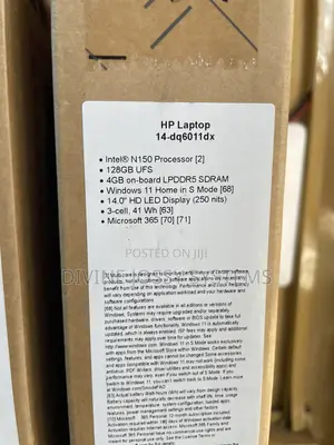 New Laptop HP 14-dq2031tg 4GB Intel Celeron SSD 128GB