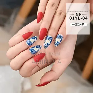 Multi Matte Press on Nails With Design and Free Kit