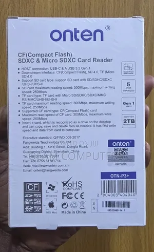 Onten 3-in-2 Cf and SDXC Micro SDXC Card Reader