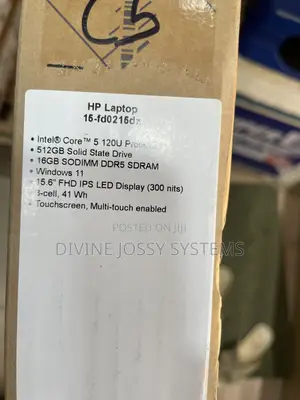 New Laptop HP 15-fd0290ns 1GB Intel Core 5 SSD 512GB