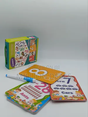 Numerical Fash Cards With Pen Kids Educational Toy Ages 3+