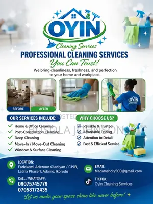 Professional Deep Cleaning, Post Construction Cleaning and Fumigation