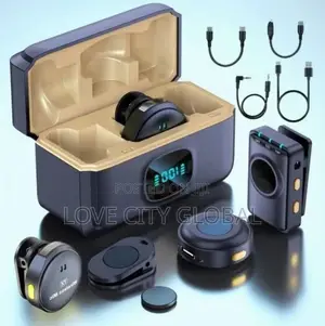 Q8 Pro Dual Anc Microphone Clip-on Magnetic Mic Case -camera, Phones