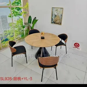 Newly Imported Standard and Durable Dining Set With Wooden Top by 4