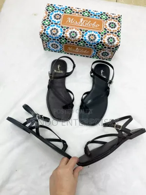 Black Flat Slippers