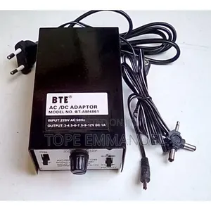 Bte Universal Ac/Dc Power Supply Adaptor Plug