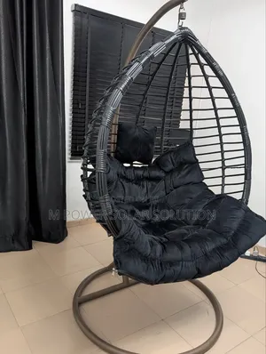 Black Hanging Egg Swing Chair
