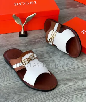 Top Notch Luxury Men's Slippers Rossi Best Quality Well Banded Package