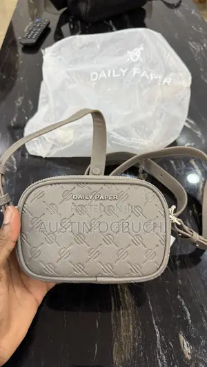 Daily Paper Taupe Monogram Crossbody Bag (Brand New Original)