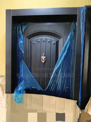 3ft Complete Steel Security Door 9" Frame.