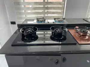 2-Burner Gas Cooker With a Sleek Tempered Glass Surface