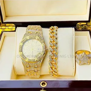 Keep Moving First Class Stone Wristwatch for Men