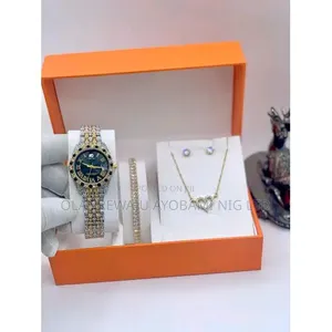 Forecast Complete Gold Wristwatch Set for Ladies