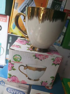 1pcs G B O Gold Mugs