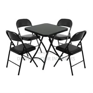 Outdoor/Indoor Foldable Table 4 Foldable Chairs