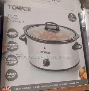 Tower 6 Litre Stainless Steel Slow Cooker