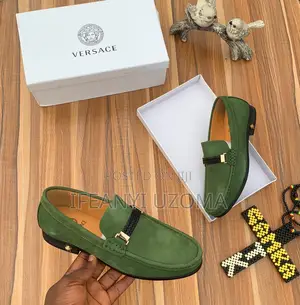 Classic Green Color Suede Shoe