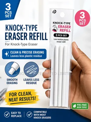 Knock Type Eraser Refill
