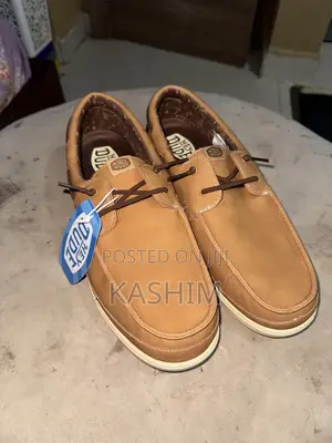 Hey Dude Harbor Lo Classic Men’S Loafers Size 12 Bone Brown