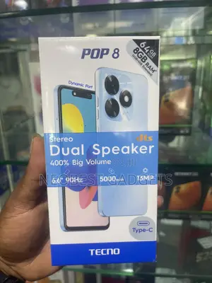 New Tecno Pop 8 64 GB Black
