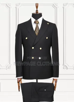 Classic Premium Turkish Double-Breasted Suit With Premium Tie
