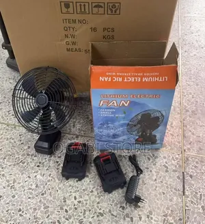Lithium Electric Rechargeable Fan[2 Battery]