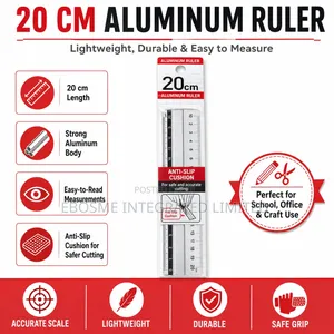 20cm Aluminium Ruler
