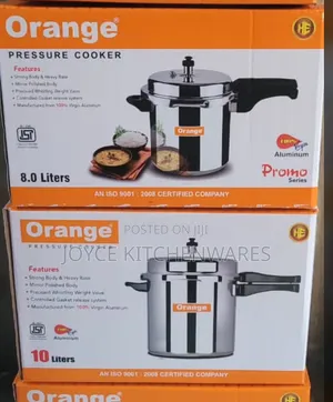Orange Pressure Cooker 10l