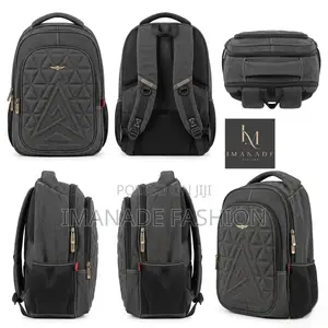 Kilopower Canvas Backpack – Charcoal Grey
