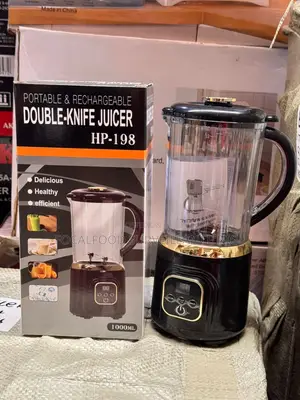Portable Rechargeable Double-Knofe Juicer