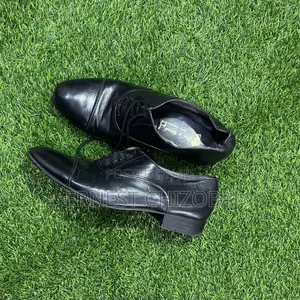 Men’S Classic Black Leather Oxford Thrift Shoe
