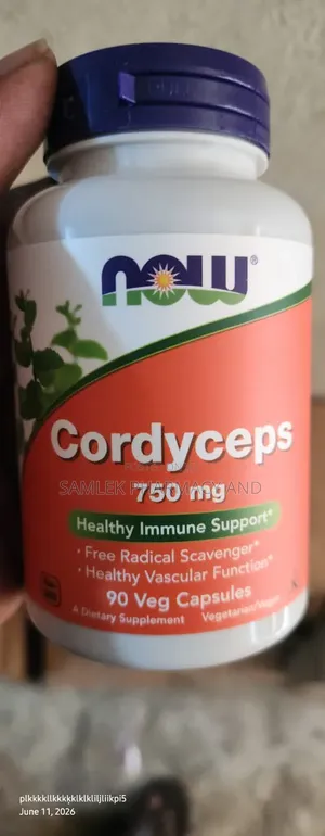 Now Foods Cordyceps 750mg (Sinensis Mycelium Mushroom)- 90capsules