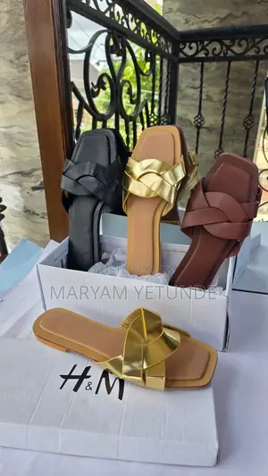 Fashion H M Flat Luxury Slippers