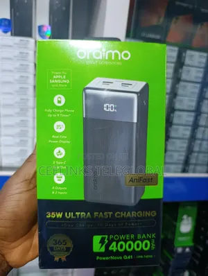 Oraimo 40000mah Superior Quality Ultra Fast Charging Power Ban