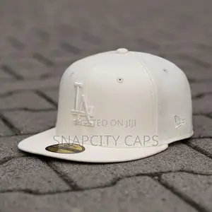 La Plain White Fitted Cap