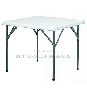 Outdoor Plastic Square Folding Table - 4ft