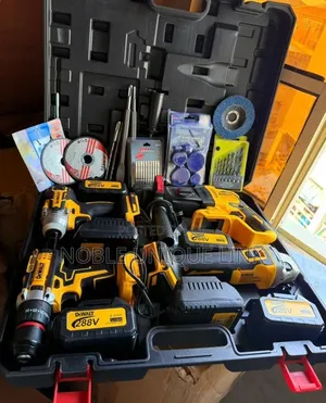 4 in 1 Battery Drill, Angle Grinder, Wrench and Hammer Drill