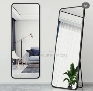 Wall/Standing Mirror - Black Frame
